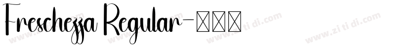 Freschezza Regular字体转换